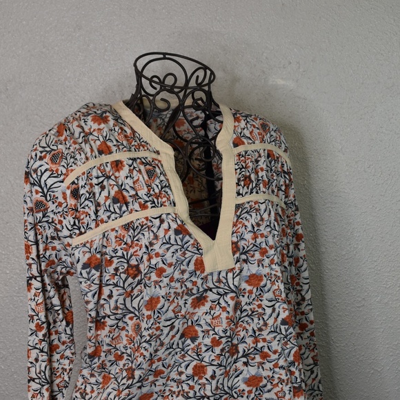 2/$40 Lucky Brand Floral Printed Peasant Knit Top - Picture 6 of 12